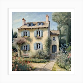 French Cottage Art Print