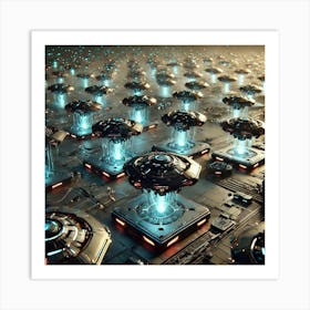 Asterian Drone Swarm Art Print