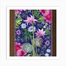 Spring Garden Flowers 1 Art Print