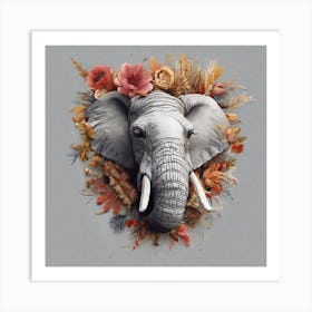 Elephant Canvas Print Art Print