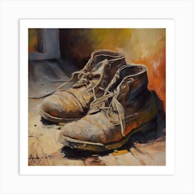 Well Worn Shoes Art Print