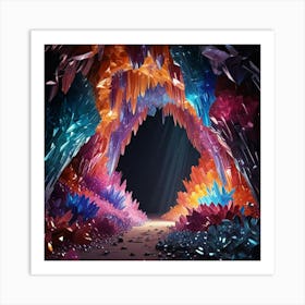 Cave Of Crystals 2 Art Print