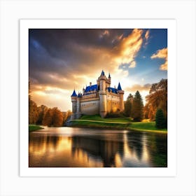 Castle At Sunset Art Print