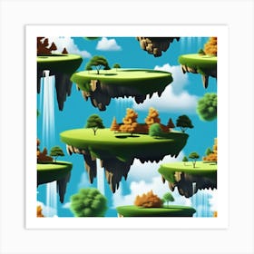 Floating Islands Art Print