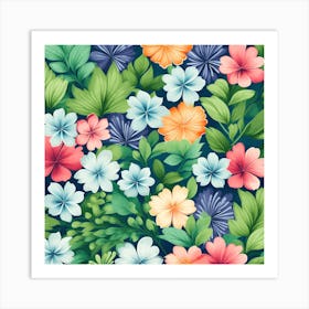 Floral Pattern, 1330 Art Print