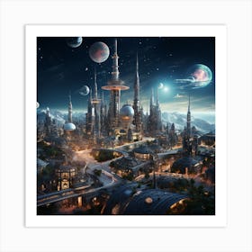 Space City 1 Art Print