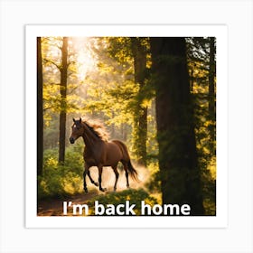 I'M Back Home Art Print