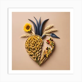 Heart Of Wheat Art Print