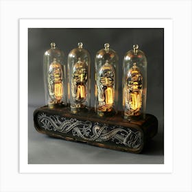 Steampunk Lamps Art Print