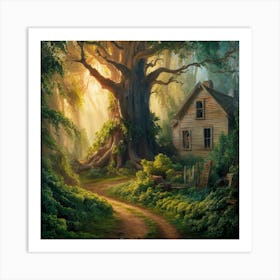 Old House In The Woods Art Print