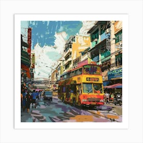 Asian Street Scene 1 Art Print