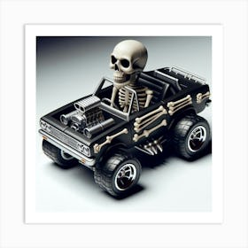 Skeleton Car 7 Art Print