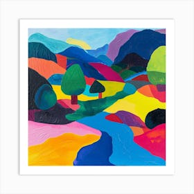 Colourful Abstract Chitwan National Park Nepal 2 Art Print