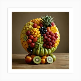 Fruit Sculpture Art Print