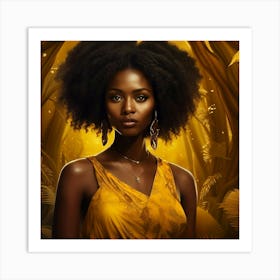 Golden Goddess Art Print