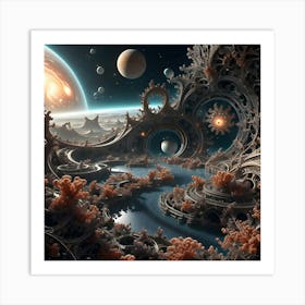 In The Middle Of A Fractal Universe 14 Art Print