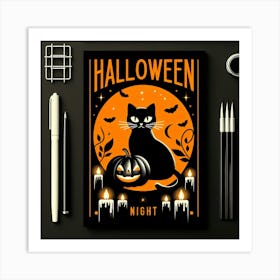 Halloween Night Poster Art Print