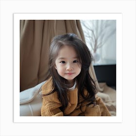 AI Jisoo A Little Girl Art Print