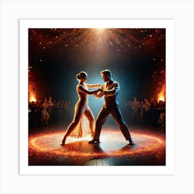 Tango Dancers 4 Art Print