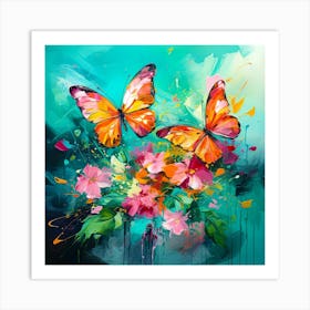 Butterflies 1 Art Print