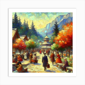 Russian Village Art Print