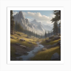 Mountain Stream 11 Art Print