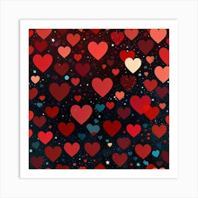 Heart Background Art Print