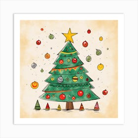 Christmas Tree 28 Art Print