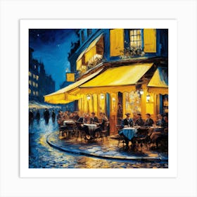 Cafe Terrace At Night, Van Gogh (3) 1 Art Print