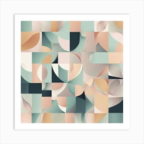 Abstract Geometric Pattern 64 Art Print