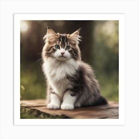 Coon Kitten Art Print