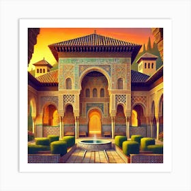 Timeless Elegance of the Alhambra Art Print