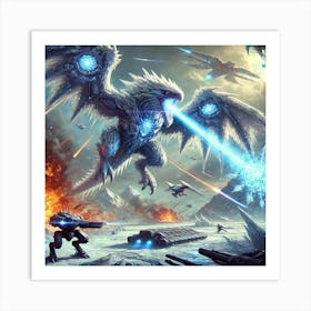 Blizzard Wyverns Art Print