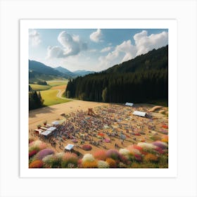 Festival In The Mountains 1 Art Print