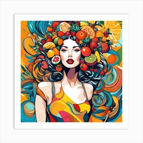 Fruity Girl 1 Art Print