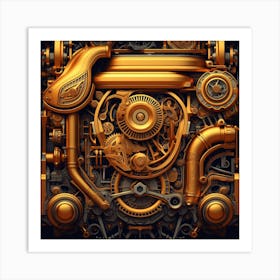 Steam Engine Art Print