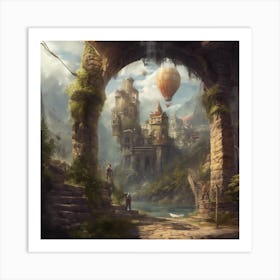 Fantasy Castle 37 Art Print