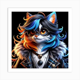 Kitty Cat 10 Art Print