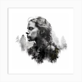 Last Of Us Double Exposure Art Print