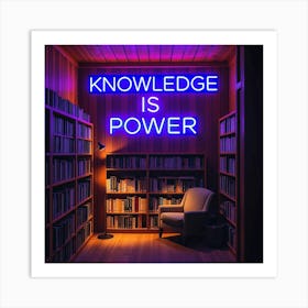 Knowledge is Power Art Print