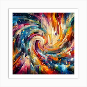 Abstract Colorful Abstract Background Art Print