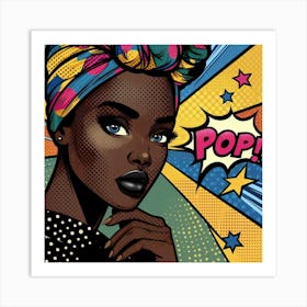 Awele Pop Art Portrait  Art Print