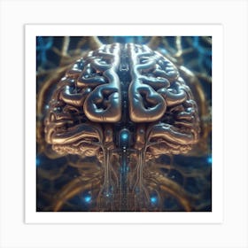 Abstract Brain 4 Art Print