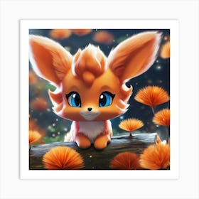 Cute Fox Art Print