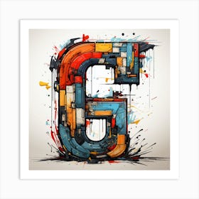 Letter G 5 Art Print