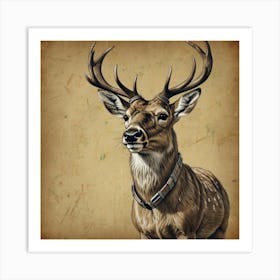 Deer! 10 Art Print