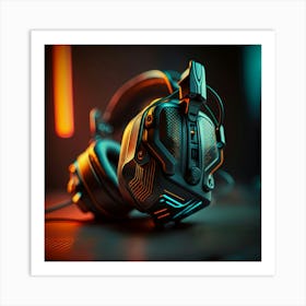 Headphones Art Print