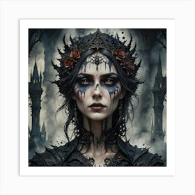 Gothic Beauty Art Print