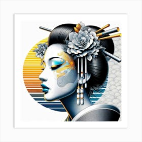 Japan Geisha Visual 67 Art Print