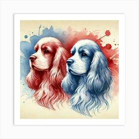 Watercolor English Cocker Spaniel 4 Art Print